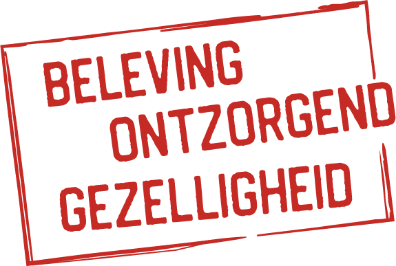 Beleving ontzorgend gezelligheid sticker